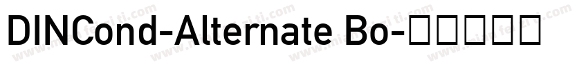 DINCond-Alternate Bo字体转换